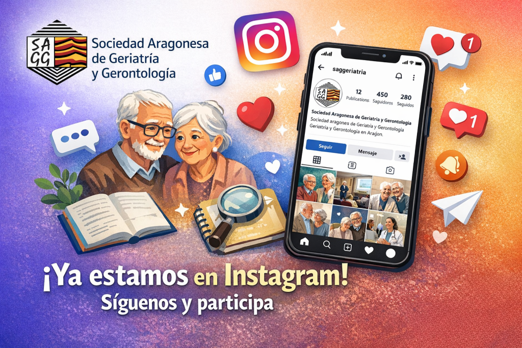 La Sociedad Aragonesa de Geriatría y Gerontología inicia su andadura en Instagram