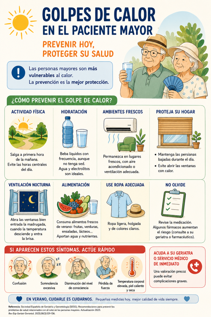 CUIDADO CON EL CALOR EN LAS PERSONAS MAYORES