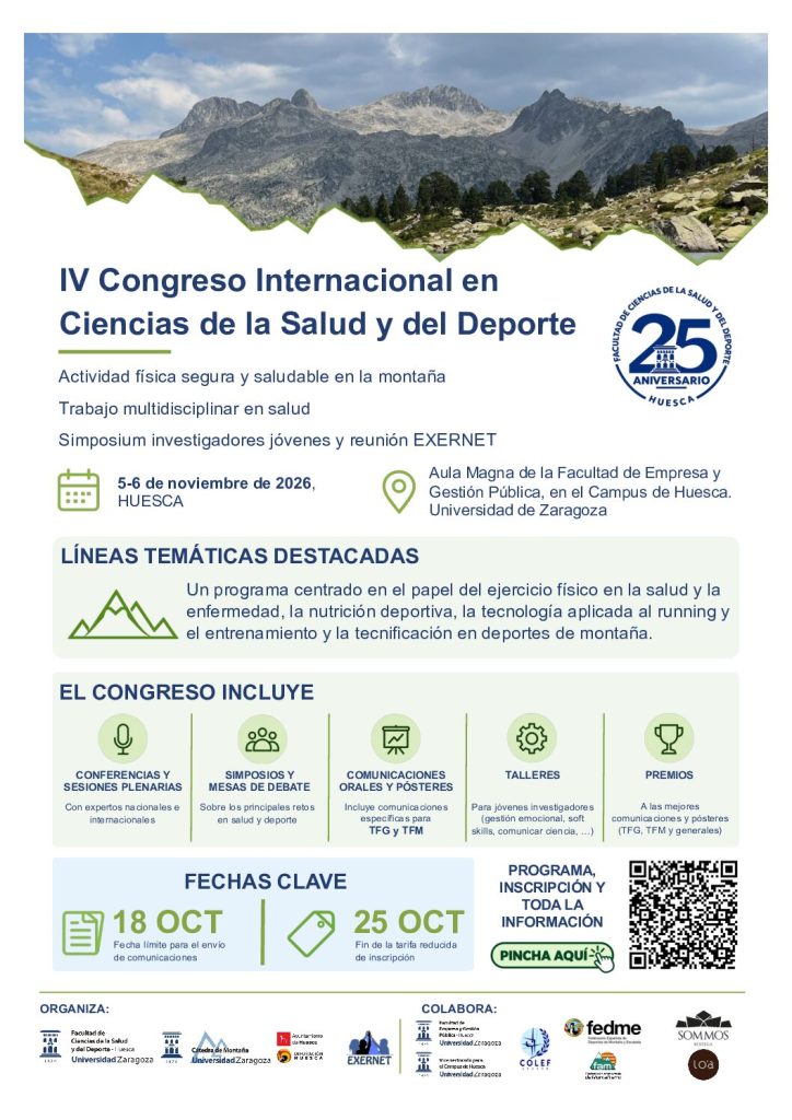 IV Congreso Internacional en Ciencias de la Salud y del Deporte